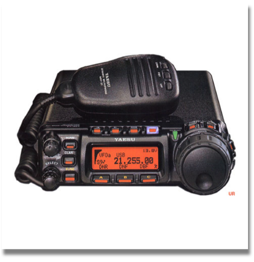 YAESU FT-857D RADIO


The worlds's smallest HF/VHF/UHF multimode amateur transceiver. It is the sucessor to the earlier FT-857. But the new D version adds the 60 meter ham band and includes the formerly optional DSP-2 Digital Signal Processing Unit. The FT-857D is loaded with features, high power output and a receiver that blends the renowned performance of the FT-897D and FT-1000 Mark V. It provides coverage of the 160 to 6 meter bands plus the 144 MHz and 430 MHz bands! The ergonomic layout and large tuning knob insure safe mobile operation. And look at the receive coverage: 0.1-56, 76-108, 118-164 and 420-470 MHz The front panel is removable and it is remotable with the optional YSK-857 separation kit. Refinements include:  spectrum display, 32 color display, beacon mode, keyer, 200 alphanumeric memories and CTCSS.